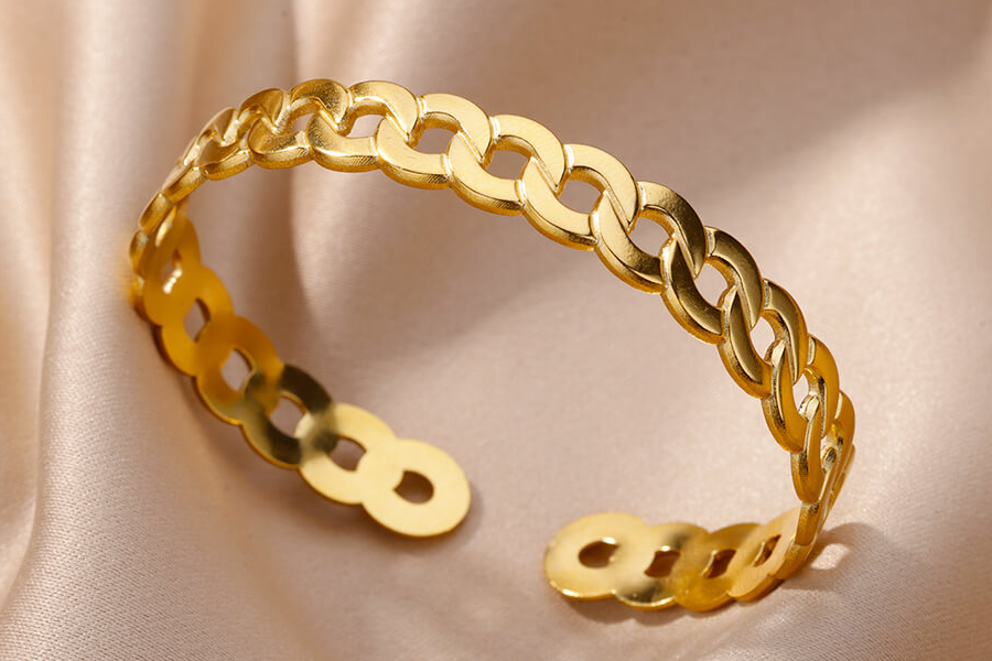 Chic Gold Stainless Steel Bracelets