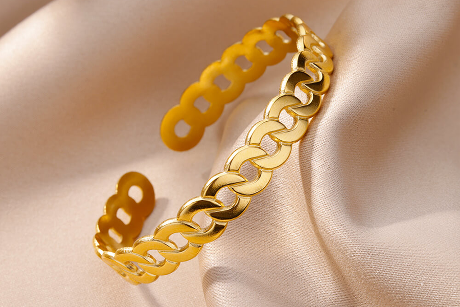 Chic Gold Stainless Steel Bracelets