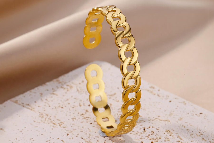 Durable Gold-Tone Bracelets for Women